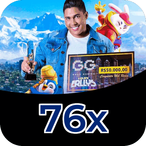 Fluxo de download do app 76x — referência visual